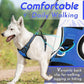 Eagloo Dog Harness Small Sized Dog, No Pull Service Vest with Reflective Strips and Control Handle, Adjustable and Comfortable for Walking, No Choke Pet Harness with 2 Metal Rings, Blue, S