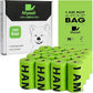 Certified Compostable Poop Bags for Dogs, 240 Poop Bags (16 Rolls), Landfill Friendly, Leak Proof Unscented Easy Open Poop Waste Bag（Green）