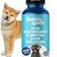 Dog Bad Breath Treatment & Dog Dental Care Solution, Natural Supplement for Canine Oral Health, Canine Tooth Pain Relief, Plaque Control, Gum Disease, Gingivitis, 400 Odorless, Tasteless Pills