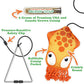 Meowijuana Jump 'n' Jamb Door Hanging Cat Toy | Deep Sea Squid | Refillable Interactive Catnip Toy | Promotes Play and Cat Health | Includes Potent Catnip Grown in North America
