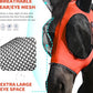 Harrison Howard Horse Fly Mask with Forelock Opening Stretch Breathable and Comfortable for Horses UV -Protection Orange M