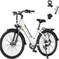 V80 Electric Bike, 1000W Motor 28MPH Ebike, 48V 13Ah Removeable Battery, 26'' City Cruiser Adult Electric Bicycles up to 70 Miles