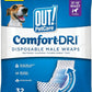 Out! PetCare Disposable Dog Diapers Male, Puppy Belly Band, Potty Training, Doggie Diapers, Belly Bands for Male Dogs, Puppy Training, Incontinence, (XS/S, 32ct)