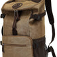 Kalesi Gym Duffle Bag Backpack 4-Way Vintage canvas with Shoes Compartment for travel Sport Hiking laptop (Vintage coffee)