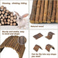 kathson Wooden Hamster Bridge,Guinea Pig Wood Ladder Bendable Tunnel Hideout Hut Small Animal Climbing Toys for Ferret Hedgehog Chinchilla Mice Rat Gerbil Baby Rabbit(15.7 x 6.0 in)