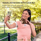 Dog Sling Carrier for Small Dogs - Anti-Anxiety Cat Sling, Puppy Pouch - Pet Sling in Gray Black Blue Green Pink Yellow (Pink, Standard)