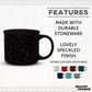 DISCOUNT PROMOS Ceramic Campfire Coffee Mugs 13 oz. Set of 10, Bulk Pack - Perfect for Tea, Espresso, Cappuccino, Hot Cocoa - Black