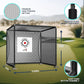 YUNIC Golf Driving Cage with Metal Frame - Choose Standard Hitting Target or Simulator Impact Screen