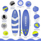 Inflatable Paddle Board for Adults with Accessories Included, Oar, Fins, Pump. Stand Up Paddleboard Great Stability and Resistance. 10’ x 33" x 5.9", Maximum Load 286 lb