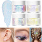 LANGMANNI Holographic Body Glitter Gel for Body, Face, Hair and Lip.Color Changing Glitter Gel Under Light. Vegan & Cruelty Free-1.35 oz (3# Neon Violet+4# Sapphire Blue)