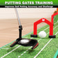 CHAMPKEY Professional Hazard Golf Putting Green Come with Golf Putting Gates and Putting Mirror - Progressive Slope Tech and Noise Reduction Tech Golf Putting Mat