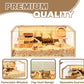 Prolee Hamster Cage Chew Proof, Guinea Pig Cages, Mice and Rat Habitat Openable Top, Hamster Habitat Solid Built