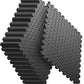 Home Gym Mat, Puzzle Exercise Mat, EVA Interlocking Foam Floor Tiles for Home Workout Equipment and Kids' Play Areas - Black, 24 in x 24 in x ½ in - 16 Tiles (Black, 16 Pack, 64 SQ FT)