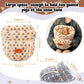 Wenqik 2 Pcs Guinea Pig Bed Cuddle Warm Hideout Small Animal Sack Cozy House Bedding Sleeping Cushion Portable Pet Carrier Cage Nest for Rabbit Hamster Rat (Blue, Khaki,Star)
