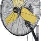 HiCFM 24" Oscillating Wall Fan, 8900 CFM High Velocity Industrial Wall Mounted Heavy Duty Shop Fans with 3 Speed Settings 80° Oscillation for Outdoor Commercial Garage Warehouse workshops Factory