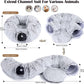 Odoland Cat Tunnel Bed with 20 Cat Toys - Indoor Plush Kitten Couch, Detachable Cats Cave Donut Tunnel & Soft Kitten Toy Set - Cozy Cat Furniture, White