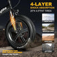 1000W Folding Electric Bike, 48V 20AH Large Removable Battery E Bike,30+MPH, 80 Miles Max Range, 20" Fat TireElectric Bike for Adults, Adult Electric Bicycles for CommuteBeach Snow