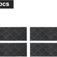 COSY HOMEER Edging Stair Treads Non-Slip Carpet Mat 28inX9in Indoor Stair Runners for Wooden Steps, Edging Stair Rugs for Kids and Dogs, 100% Polyester TPE Backing (4pc, Black)