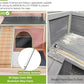 GUTINNEEN Rabbit Hutch Indoor Guinea Pig Cage Bunny House 36.6" Upgraded with Anti Chewing Edges, Cool Zinc Sheet, Leakproof PVC Layer, Wire Floor, Detachable Legs (Nature)