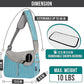PetAmi Small Dog Sling Carrier, Soft-Sided Crossbody Puppy Carrying Purse Bag, Adjustable Sling Pet Pouch to Wear Medium Dog Cat Travel, Dog Bag for Traveling, Poop Bag Dispenser, Max 10 lbs, Blue