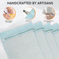 4-Piece Blue Medium Durable Organic Cotton Mesh Laundry Bags with Sturdy Zippers and Breathable Mesh are Delicate Laundry Bags for Underwear, Clothes, Pants and Socks