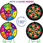 Large Dart Board for Kids, Kids Double-Sided Dart Board with Sticky Balls and Darts, Indoor/Outdoor Sport Fun Party Play Game Toys, Gifts for 3 4 5 6 7 8 9 10 11 12 Year Old Boys Girls