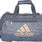 adidas Unisex Defender 4.0 Gym Duffel Bag for Men and Women, Jersey Onix Grey/Rose Gold/Onix Grey, Small (38L)