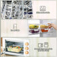 [80 oz & 36 oz]Extra Large Glass Food Storage/Baking Containers Set with Lids, 2 Pack 80 oz(10 cup)&2 Pack 36 oz (4.5 cup)Airtight Glass Container,Microwave,Oven,Freezer and Dishwasher, White