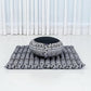 Leewadee Meditation Cushion Set – 1 Round Zafu Meditation Pillow and 1 Square Roll-Up Zabuton Meditation Mat, Pillows Bundle Filled with Kapok