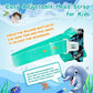 Kids Swim Goggles 180° Snorkel Diving Mask with Nose Cover, Anti-Fog Kids Swimming Goggles with Elastic Fabric Strap for Kids Boys Girls