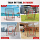 Volleyball Rebounder Net，Portable 7x4 ft Training Equipment for Spike and Smash Practice - 5 Rebound Angles Custom Target Area for Volleyball Sports Training