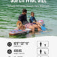 ZLX Inflatable Stand Up Paddle Board, 10'6" SUP Non-Slip Stable Deck Pad, Unique Center Fin, Premium Accessories, Portable Paddleboard for Adults, Beginners, All Skill Levels