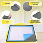 TidyFriend Pee Pad Holder Tray 36 x 36 Inches, Puppy Pad Holder, Easy to Clean and Store Pee Pad Holder for Dogs, Silicon Training Pad Holder, No Spill Puppy Pad Holder (Grey)