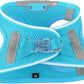 Light Up Dog Harness,Rechargeable LED Dog Harness for Small Medium Large Dogs,Reflective Lighted Safety Vest for Night Walking & Camping,Lightweight & Adjustable,Blue,L