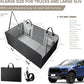 SHARLOVY XL Truck Back Seat Extender for Dogs, Large Hard Bottom Dog Car Seat Cover for Back Seat, Heavy Duty Dog Car Hammock, Waterproof Pet Seat Covers for Trucks, F150, Ram1500 and Large SUV