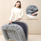 EHEYCIGA Foldable XL Dog Bed, Faux Fur Fluffy Pet Couch Bed for Large Dogs, Orthopedic Calming Memory Foam Big Pet Bed, Washable Soft Pet Sofa Bed with Non-Slip Bottom, Grey, 46"x34"x6.5"