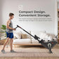 Sunny Health & Fitness Flip & Foldable Rowing Machine for Home w/Extended Slide Rail, Full-Body Workout, Low-Impact, Optional Extra Long Rail, Quiet Rail Cover, Water Motion and Free SunnyFit App