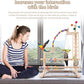 Bird Playground, Perch Stand Parrot Playstand Play Gym with 2 Perches Stand Windmill Toys, Playpen for Parakeet Conure Cockatiel Lovebird Budgie Caique, Exercise Playgym with feeding Cups