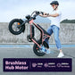 Electric Bike for Adults, Fat Tire EBike, 36V 10.4Ah Removable Battery, 500W Upgrade Motor, 20MPH Commuter Bike, V8 Mini Electric Bicycle for Mountains, Snow, Sand, Road