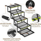 Dog Stairs for Large Dogs, Linvivon Extra Wide 20" Dog Steps with Non-Slip Surface and Reflective Strips, Outdoor Foldable Dog Ramp for Stairs, Car, Truck and SUV, Supports Up to 400LBS, 5 Steps