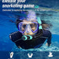 Aegend Dry Snorkel, Dive Mask Easy-Breath Free Diving Snorkel for Snorkeling Scuba Diving Freediving Swimming, with Top Dry Valve and Food-Grade Silicone Mouthpiece