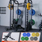 Major Fitness Drone2 Advanced Training Smith Machines– All-in-One Home Gym Squat Rack with Aluminum Pulley Set , Weight Bar, Dual LAT Pull-Down Systems & Cable Crossover Machine for Full-Body Workouts
