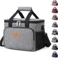 Lifewit Medium Lunch Bag Insulated Lunch Box Soft Cooler Cooling Tote for Adult Men Women, Gray 12-Can (9L)