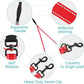 PetBonus Two Point Control Dog Leash, Works with No Pull Harnesses, No Tangle Dog Training Leashes, No Pull Padded and Reflective Walking Lead,Converts to Single Leash for Medium Large Dogs (Red)