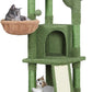 Yaheetech Cactus Cat Tree, 42in Cat Tower for Indoor Cats, Multi Level Kitten Condo Scratching Post, Cat Activity Center Pet Furniture w/Ball, Plush Perch, Platform, Basket