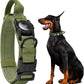 Tactical AirTag Dog Collar - Heavy Duty, Adjustable GPS Collar Compatible with Apple AirTag, with Holder & Control Handle for Medium/Large Dogs [ Green, XL ]