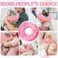 Cat Cone Collar Soft, Cute Cat Donut Collar After Surgery, Adjustable Kitten Recovery Cones to Stop Licking, Lightweight Neck Elizabethan Collars for Cats Kittens (Pink, Large)
