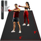 Extra Large Exercise Mat, 10'x6'/9'x6'/8'x6'/7'x5'/6'x4' (8mm/10mm) Thick Workout Mat for Home Gym Flooring, Garage, Shoe-Friendly, High-Density, MMA, HIIT, Weight Lifting, Cardio&Strength