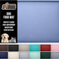 GORILLA GRIP 100% Waterproof Raised Edge BPA Free Silicone Pet Feeding Mat, Dog Cat Food Mats Contain Spills Protects Floors, Placemats for Cats and Dogs Water Bowl, Pets Accessories 16x10, Blue