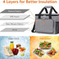 Lifewit Large Lunch Bag Insulated Lunch Box Soft Cooler Cooling Tote for Adult Men Women, Gray 40-Can (24L)